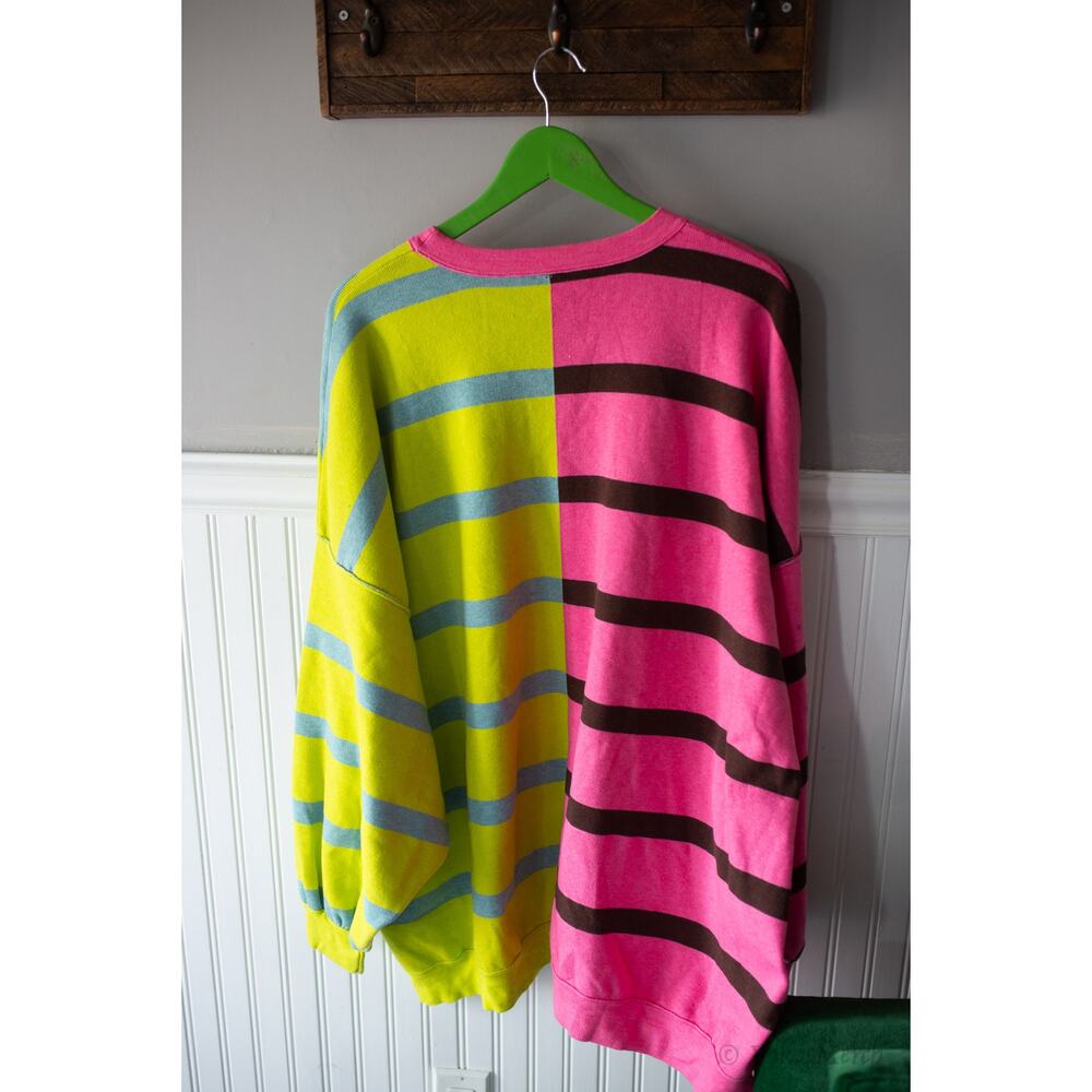 Free People Uptown Stripe Pullover Sweater Small NEW - Picture 4 of 4